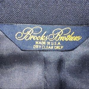 Brooks Brothers Men’s Navy Blue Brooksease 100% Wool Blazer Size 39R